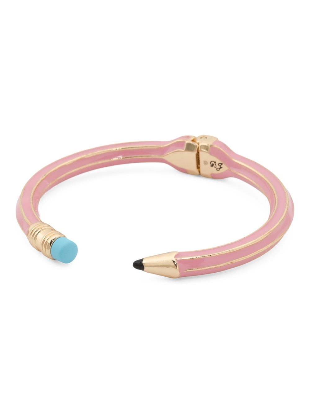 NWT Betsey Johnson Straight A's Pink Pencil Cuff Bangle Bracelet, Teacher
